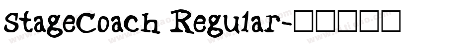 StageCoach Regular字体转换